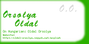 orsolya oldal business card